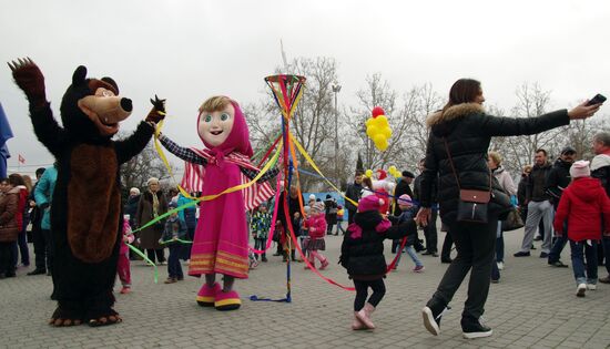 Maslenitsa celebrated in Crimea