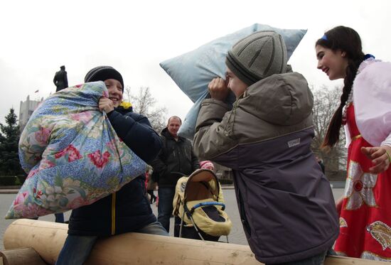 Maslenitsa celebrated in Crimea