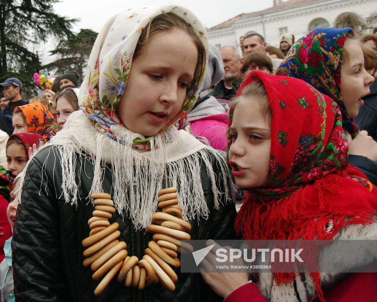 Maslenitsa celebrated in Crimea