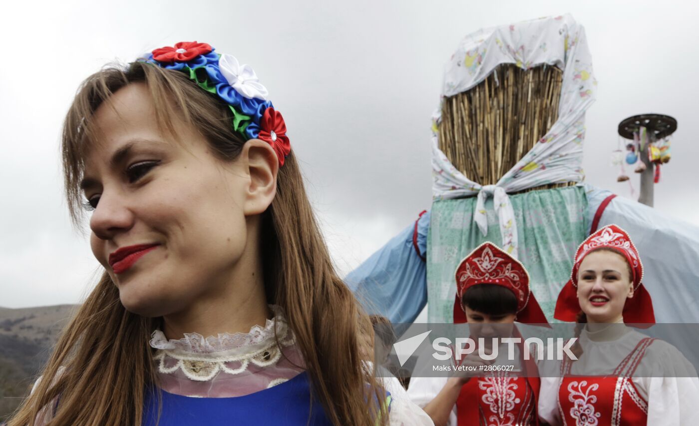 Maslenitsa celebrated in Crimea