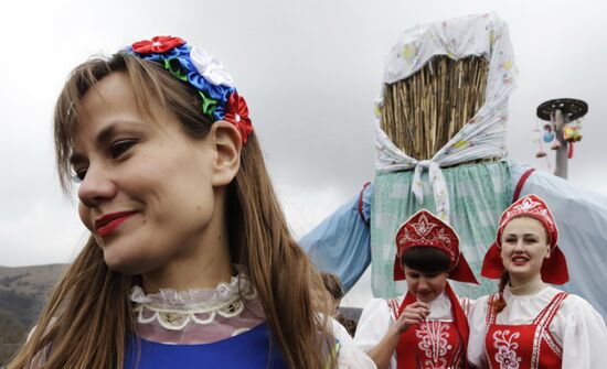 Maslenitsa celebrated in Crimea