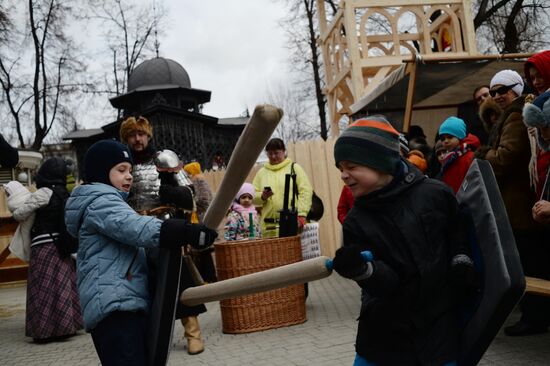 Celebration of Maslenitsa in Moscow