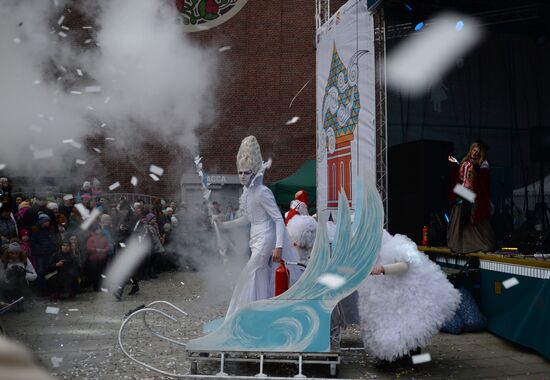 Celebration of Maslenitsa in Moscow