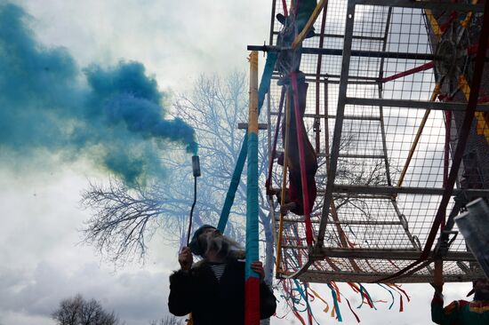 Celebration of Maslenitsa in Moscow