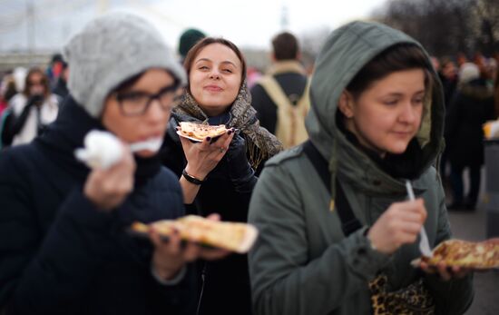Celebration of Maslenitsa in Moscow