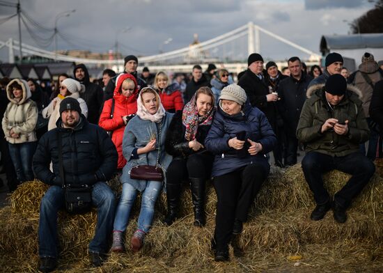 Celebration of Maslenitsa in Moscow