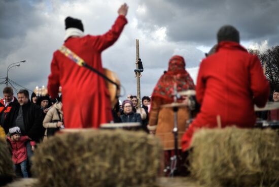 Celebration of Maslenitsa in Moscow