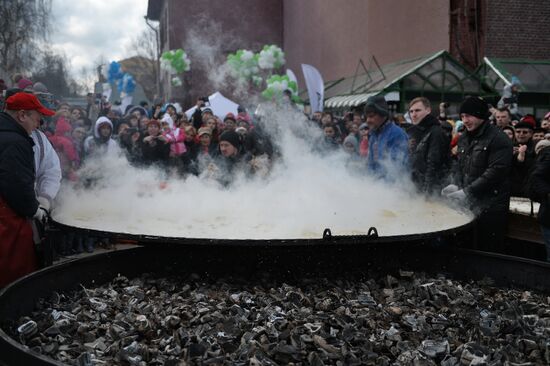 Celebration of Maslenitsa in Moscow