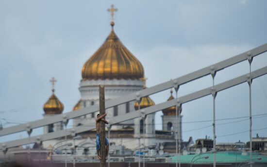 Celebration of Maslenitsa in Moscow