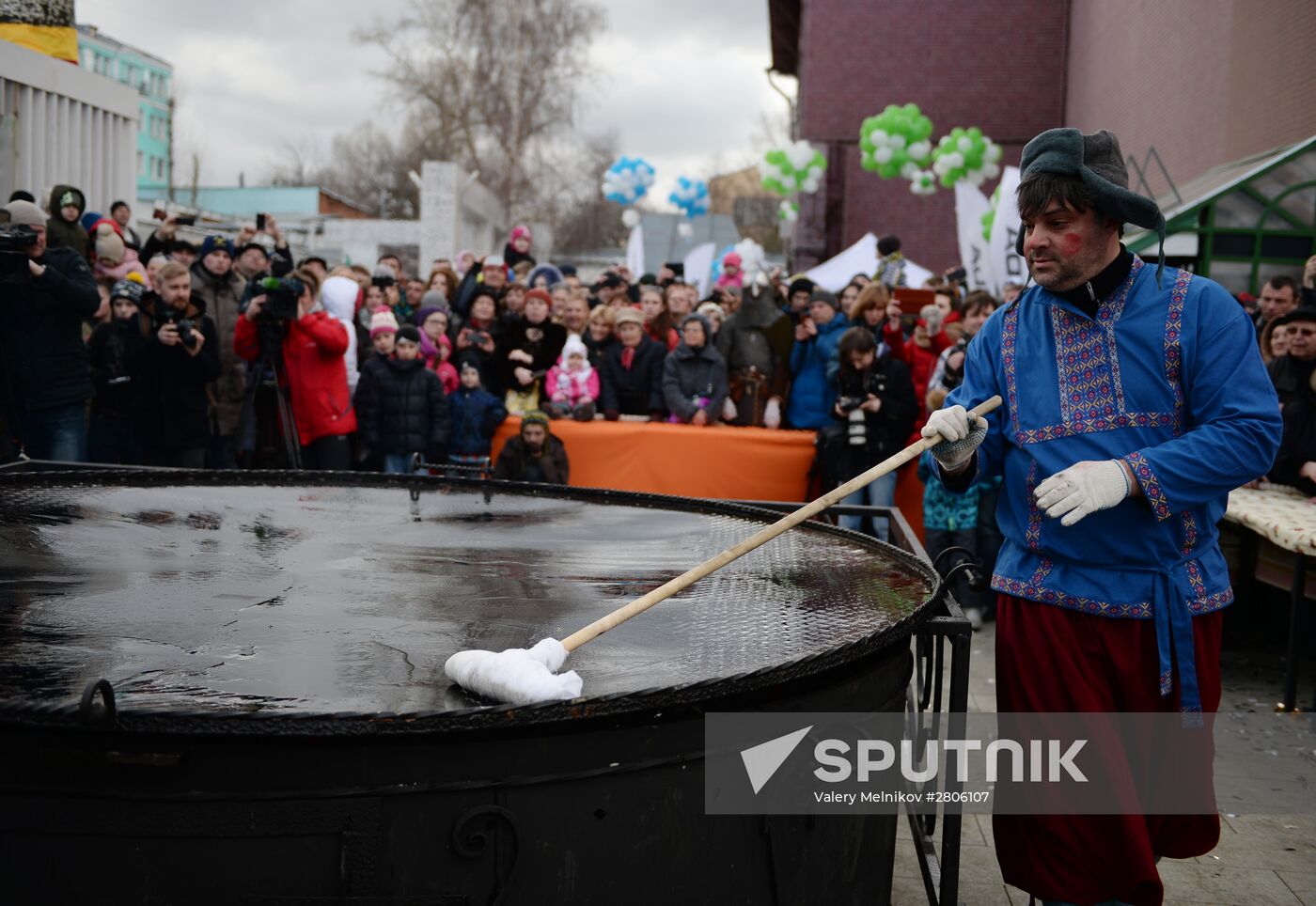 Celebration of Maslenitsa in Moscow