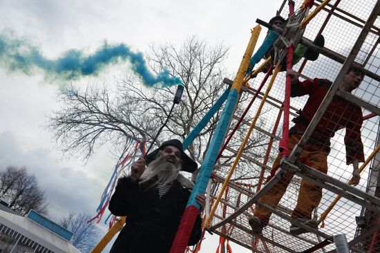 Celebration of Maslenitsa in Moscow