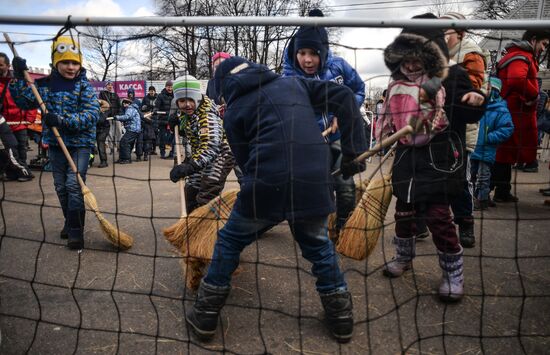 Celebration of Maslenitsa in Moscow