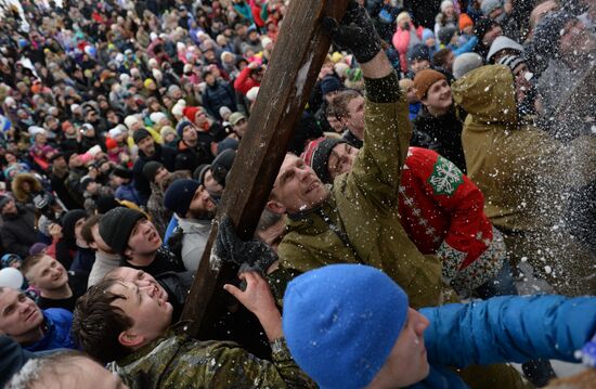 Maslenitsa celebrated in Russian regions