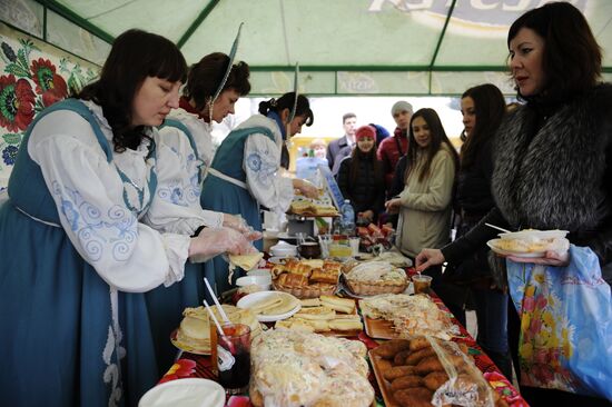 Maslenitsa celebrated in Donetsk