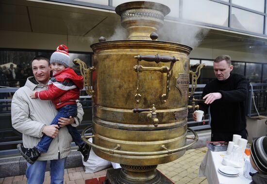 Maslenitsa celebrated in Donetsk