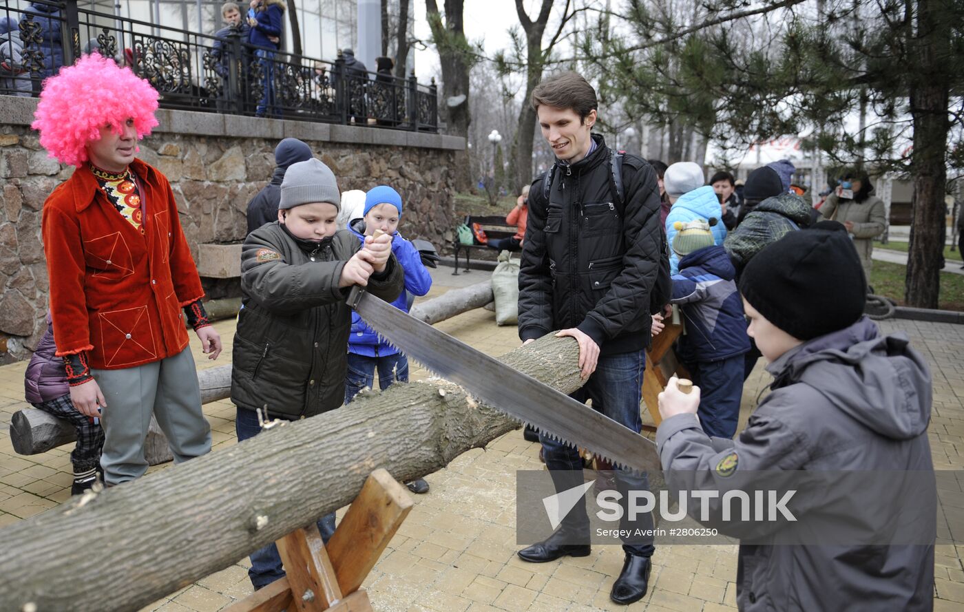 Maslenitsa celebrated in Donetsk