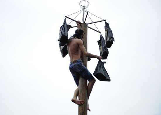 Maslenitsa celebrated in Donetsk