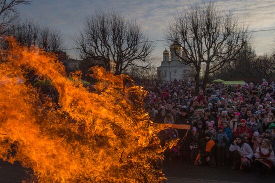 Maslenitsa celebrated in Russian regions