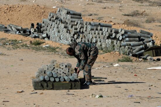 Syrian army during combat operations in the vicinity of Palmyra