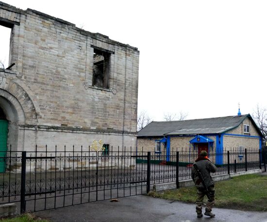 Results of gunfire against Zaitsevo Village, Donetsk Region