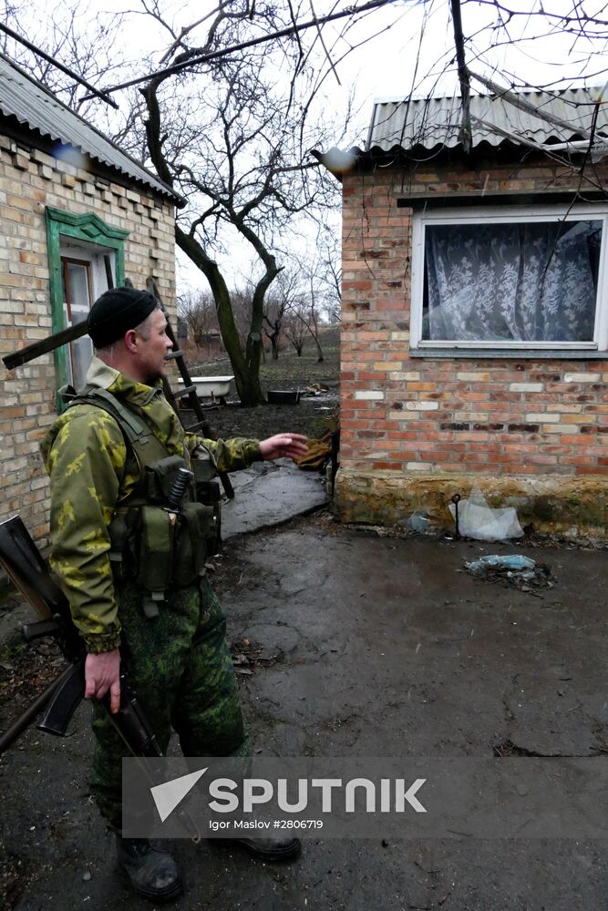 Results of gunfire against Zaitsevo Village, Donetsk Region