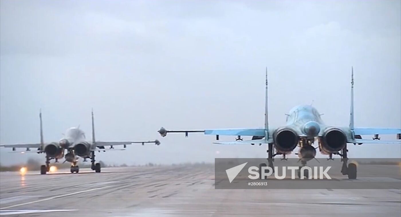 The first group of Russian aircraft from the Hmeimim Airbase departs for home bases in Russia