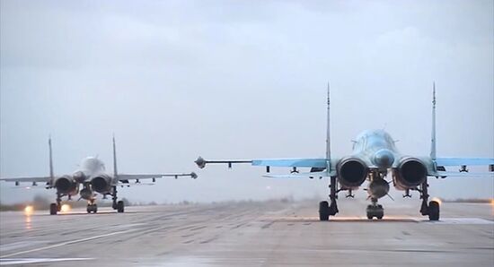 The first group of Russian aircraft from the Hmeimim Airbase departs for home bases in Russia