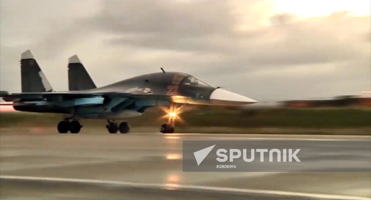 The first group of Russian aircraft from the Hmeimim Airbase departs for home bases in Russia