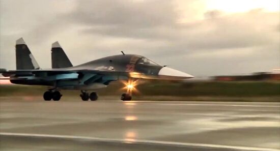The first group of Russian aircraft from the Hmeimim Airbase departs for home bases in Russia