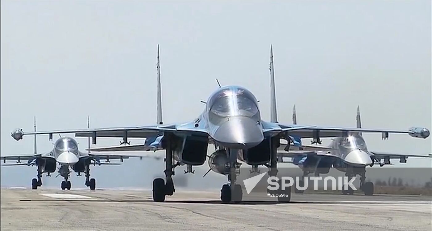 The first group of Russian aircraft from the Hmeimim Airbase departs for home bases in Russia
