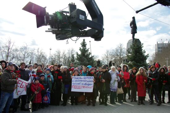Filming "Crimean Spring" in Sevastopol
