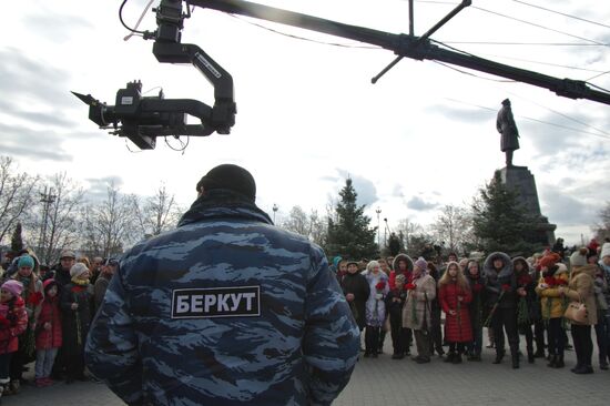 Filming "Crimean Spring" in Sevastopol
