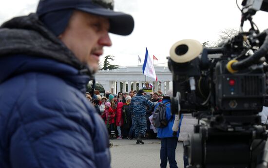 Filming "Crimean Spring" in Sevastopol