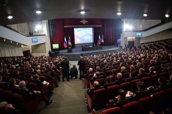 Extended meeting of the Russian Interior Ministry Board