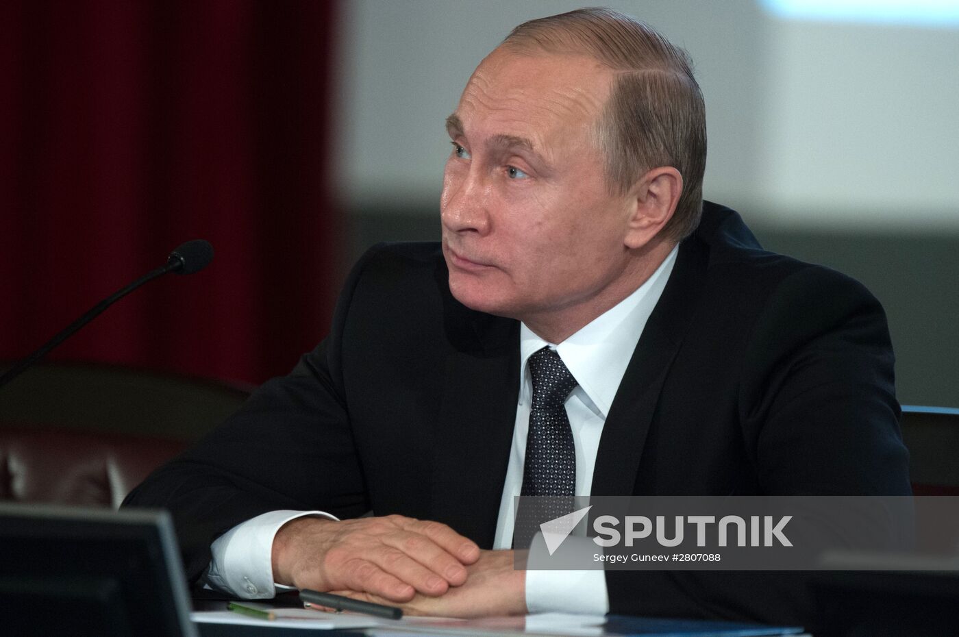 Russian President Vladimir Putin attends meeting of Interior Ministry Board