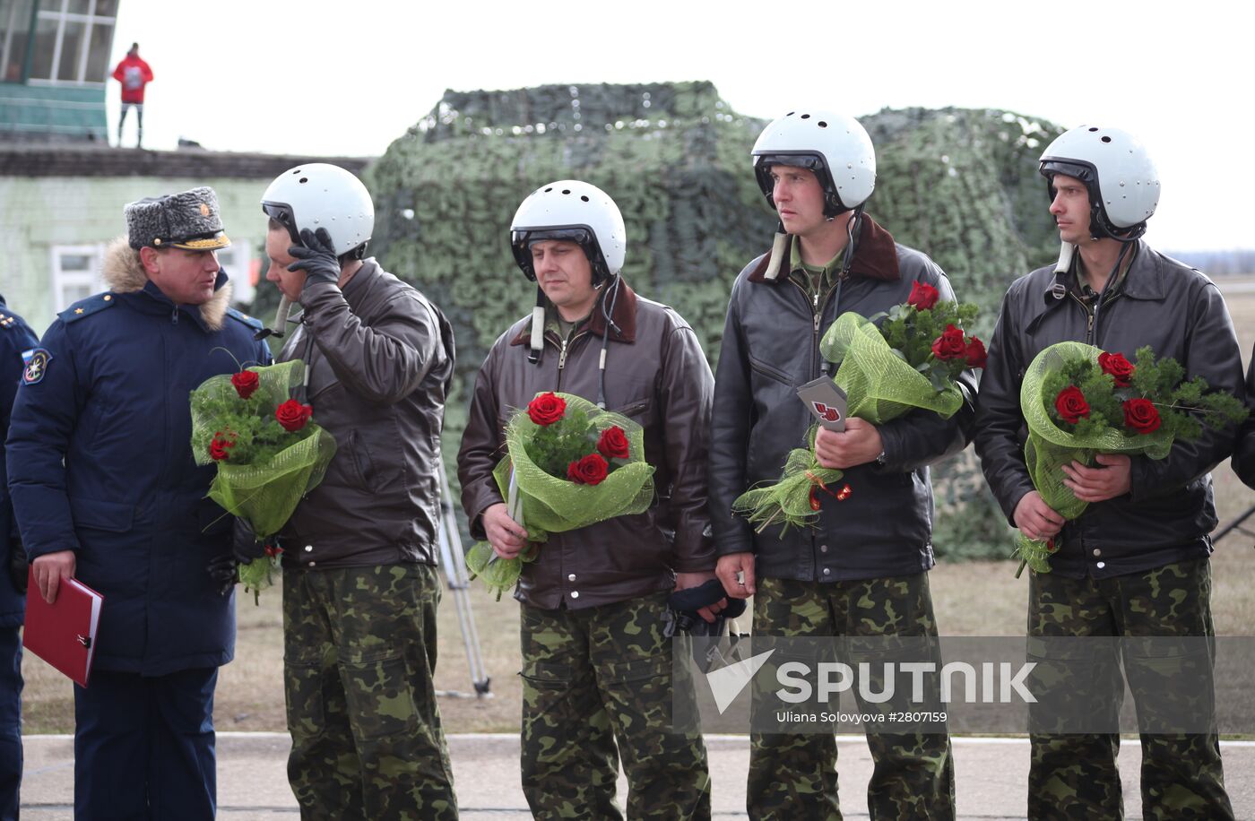 First group of Russian Su-34 bomber jets from Syria landed in Russia's Voronezh