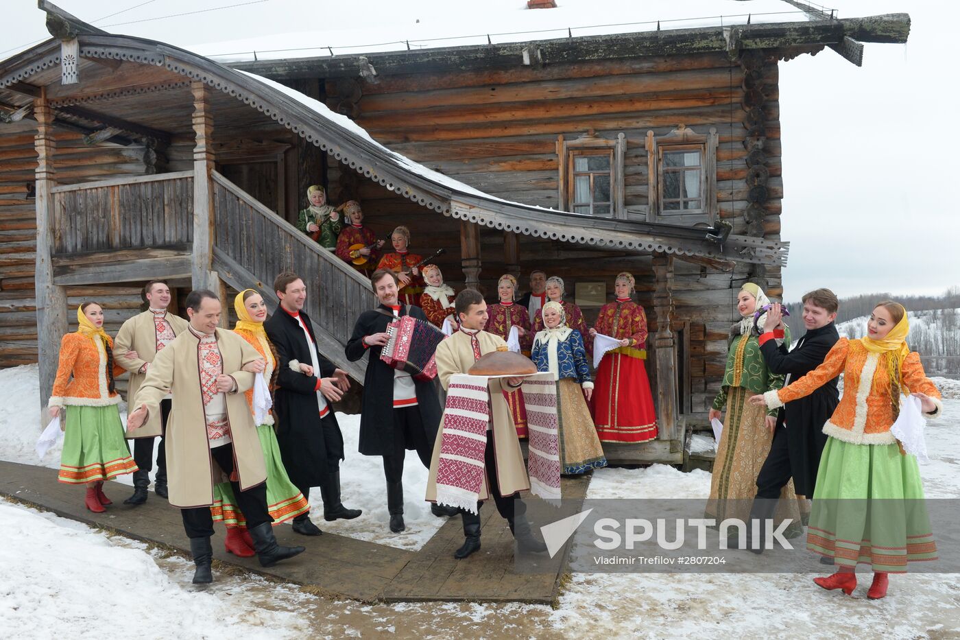 Photo call of State Academic Northern Russian Folklore Choir