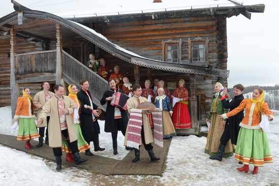 Photo call of State Academic Northern Russian Folklore Choir