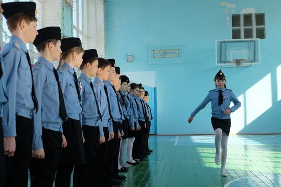 Border Patrol Young Helpers cadet club in Samara Region