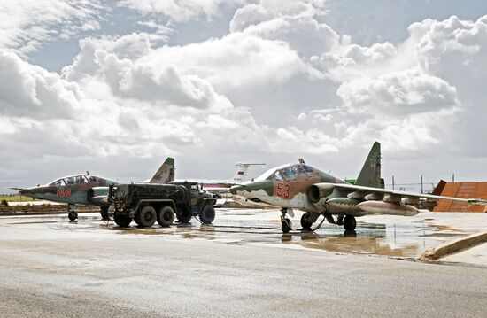 Russian Aerospace Forces aircraft leave Hmeimim airbase in Syria