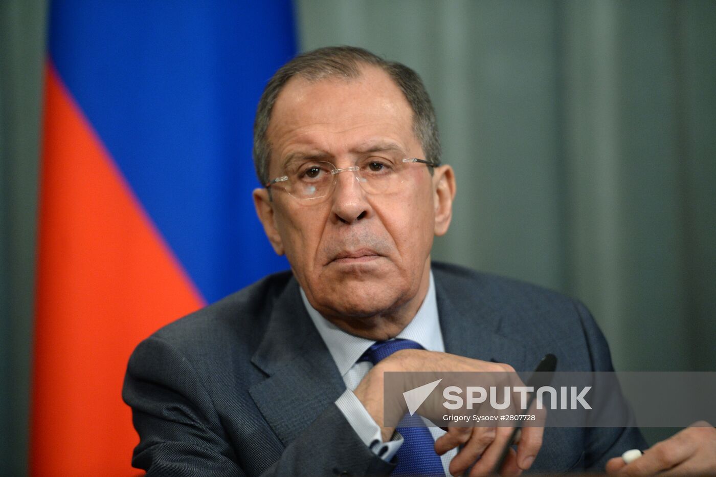 Russian Foreign Minister Sergey Lavrov meets with Egyptian Foreign Minister Sameh Shoukry
