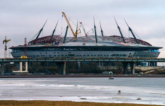 Construction of Zenit Arena Stadium