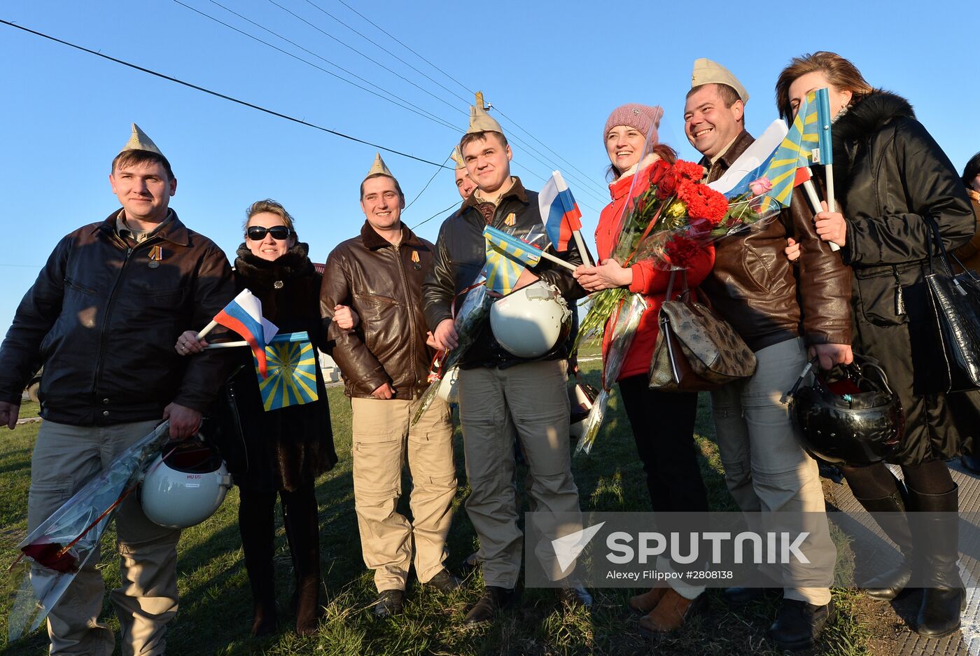 Crews of Russian aircraft welcomed home in Primorye-Akhtarsk from Khmeimim Air Base