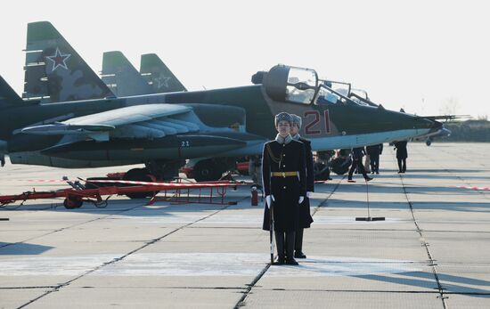 Crews of Russian aircraft welcomed home in Primorye-Akhtarsk from Khmeimim Air Base