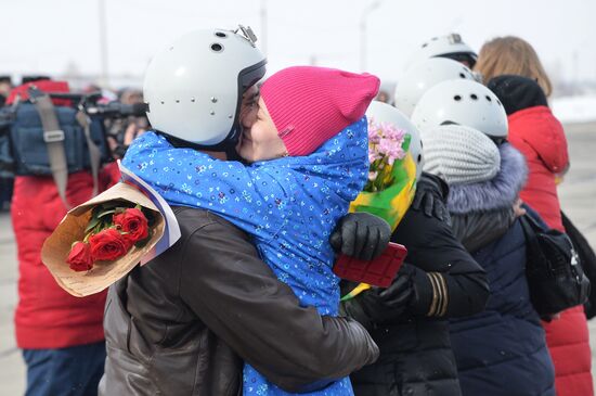 Three Su-24M bombers return to Chelyabinsk Region from Khmeimim Air Base