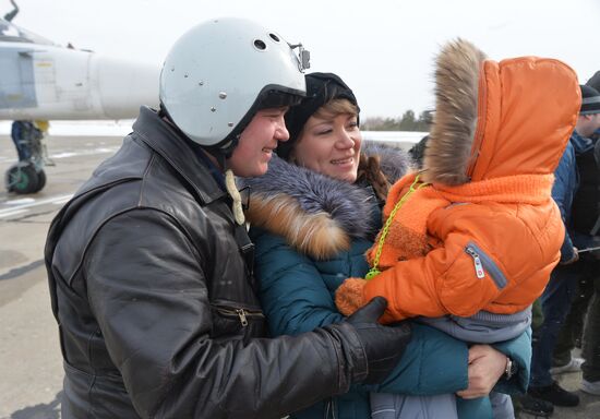 Three Su-24M bombers return to Chelyabinsk Region from Khmeimim Air Base