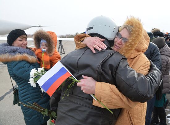 Three SU-24M bombers return to Chelyabinsk Region from Syria's Hmeimim base
