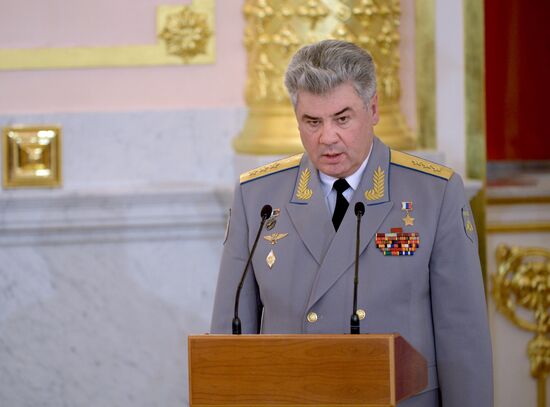 Banner of Aerospace Forces presented in Kremlin