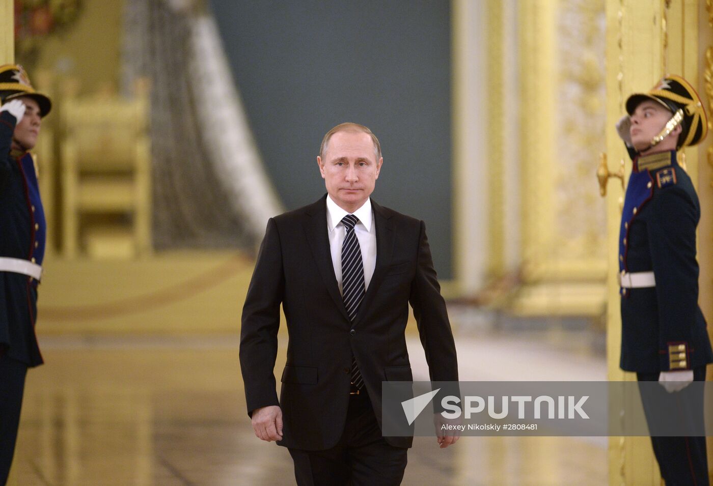 Banner of Aerospace Forces presented in Kremlin