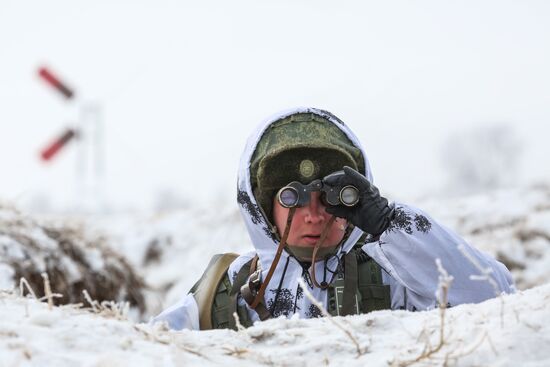 Far Eastern Combined Arms Command School cadets during military exercise